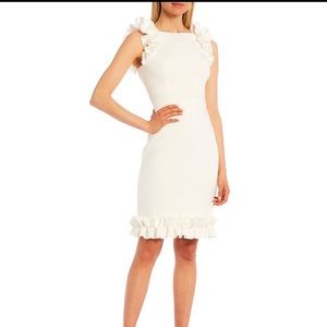 Eliza J Ruffle shoulder dress